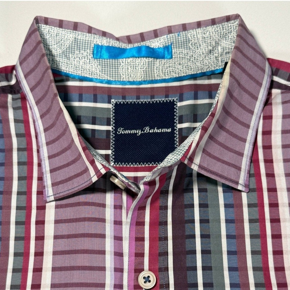 Tommy Bahama Mens Striped Long Sleeve Button Down Shirt Size Large - Picture 2 of 13